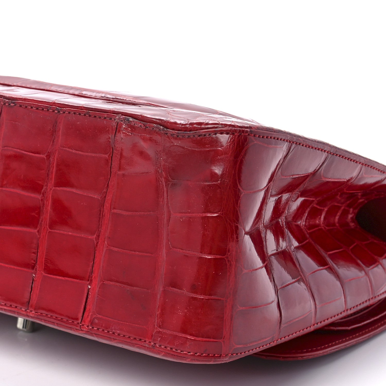 Chanel Alligator Jumbo Double Flap Red 12 of 12