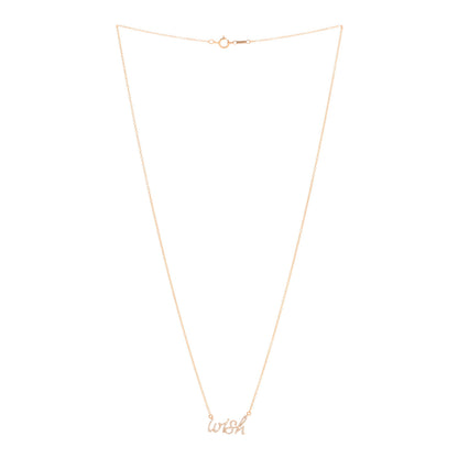 Tiffany 18K Rose Gold Diamond Paloma's Graffiti Wish Pendant Necklace 2 of 4