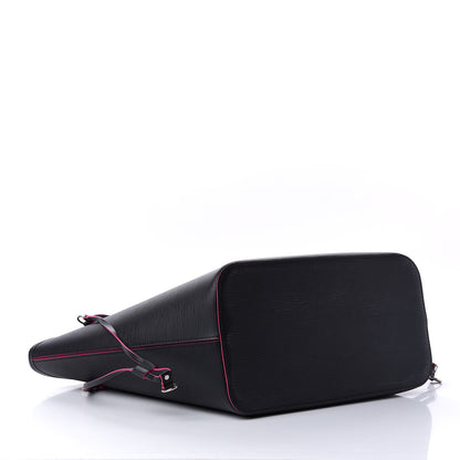 Louis Vuitton Epi Neverfull MM Black Hot Pink 5 of 11