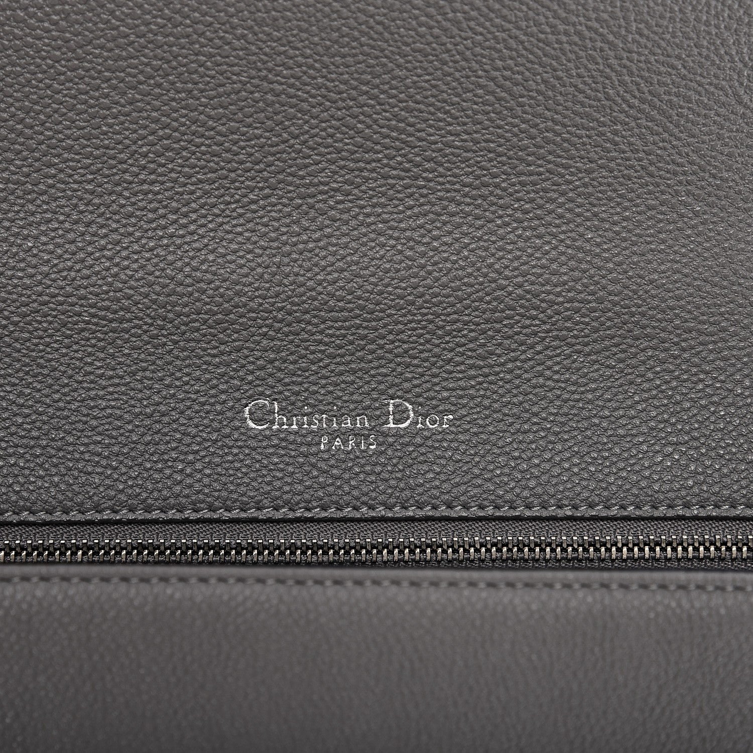 Christian Dior Grained Calfskin Medium Diorama Flap Bag Gris 6 of 9