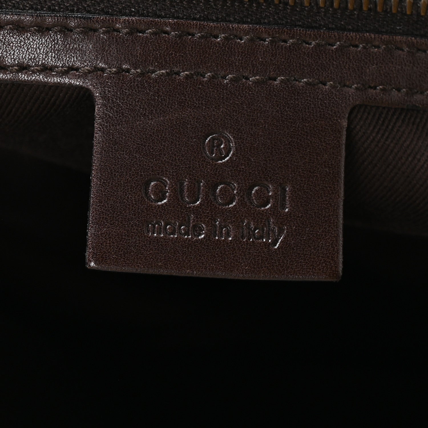 Gucci Monogram Braided Shoulder Bag Brown 5 of 9