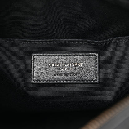 Saint Laurent Calfskin Matelasse Monogram Monochrome Lou Camera Bag Black 6 of 11