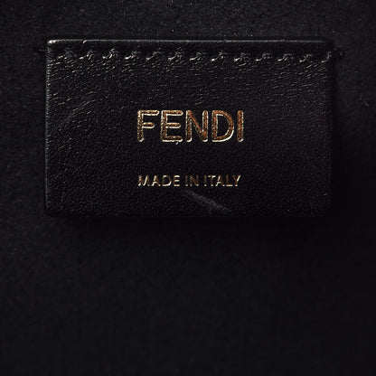 Fendi Soft Nappa Logo Medium Drawstring Pouch Bag Rosa Quarzo Black 6 of 12