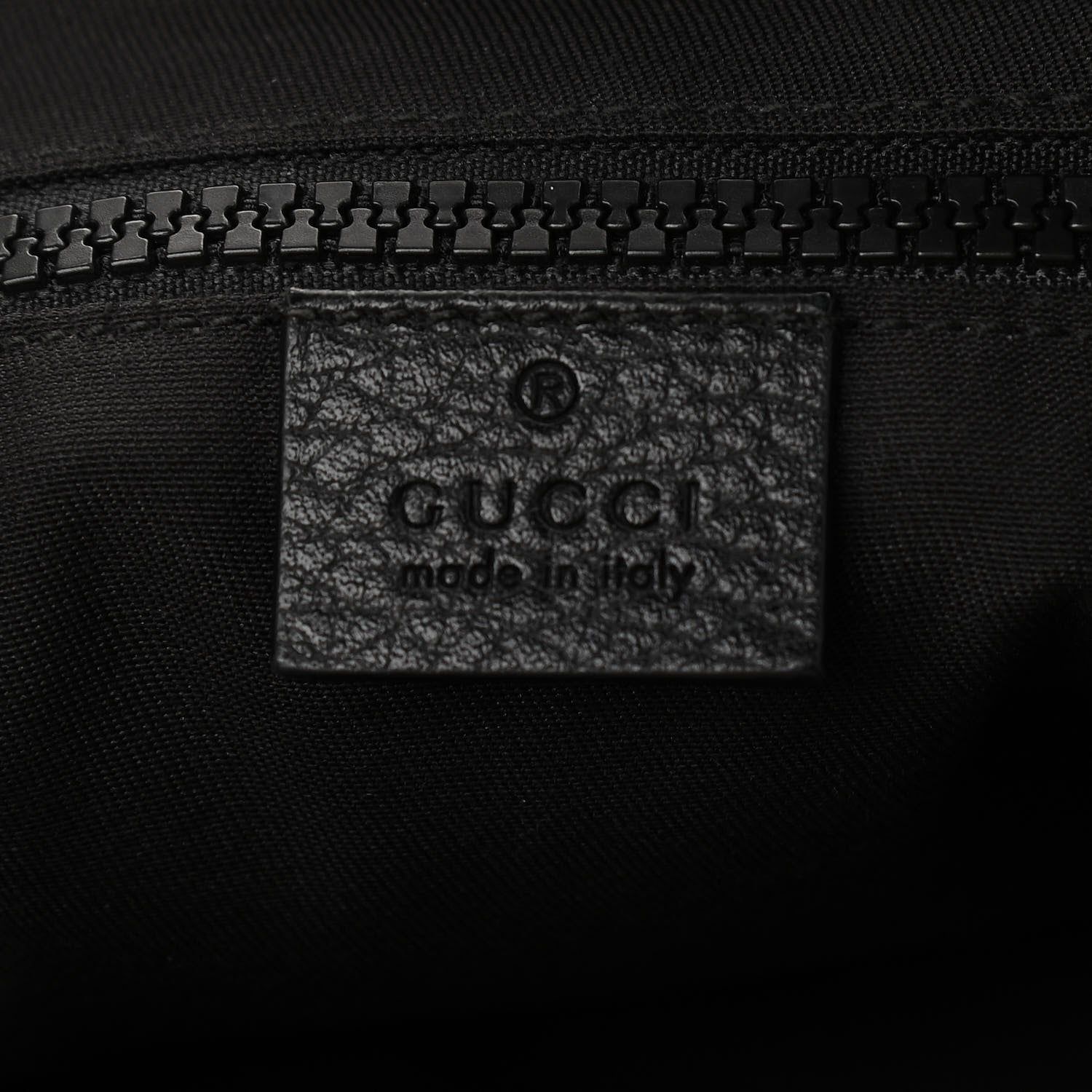 Gucci Nylon Monogram Medium Flat Messenger Bag Black 6 of 10