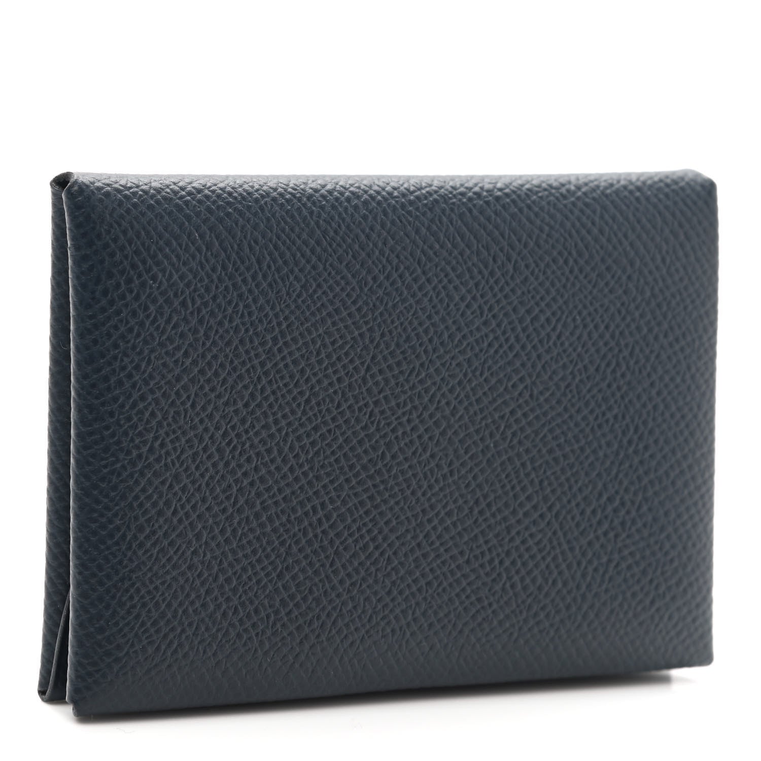 Hermes Epsom Duo Calvi Card Case Bleu Indigo 3 of 6