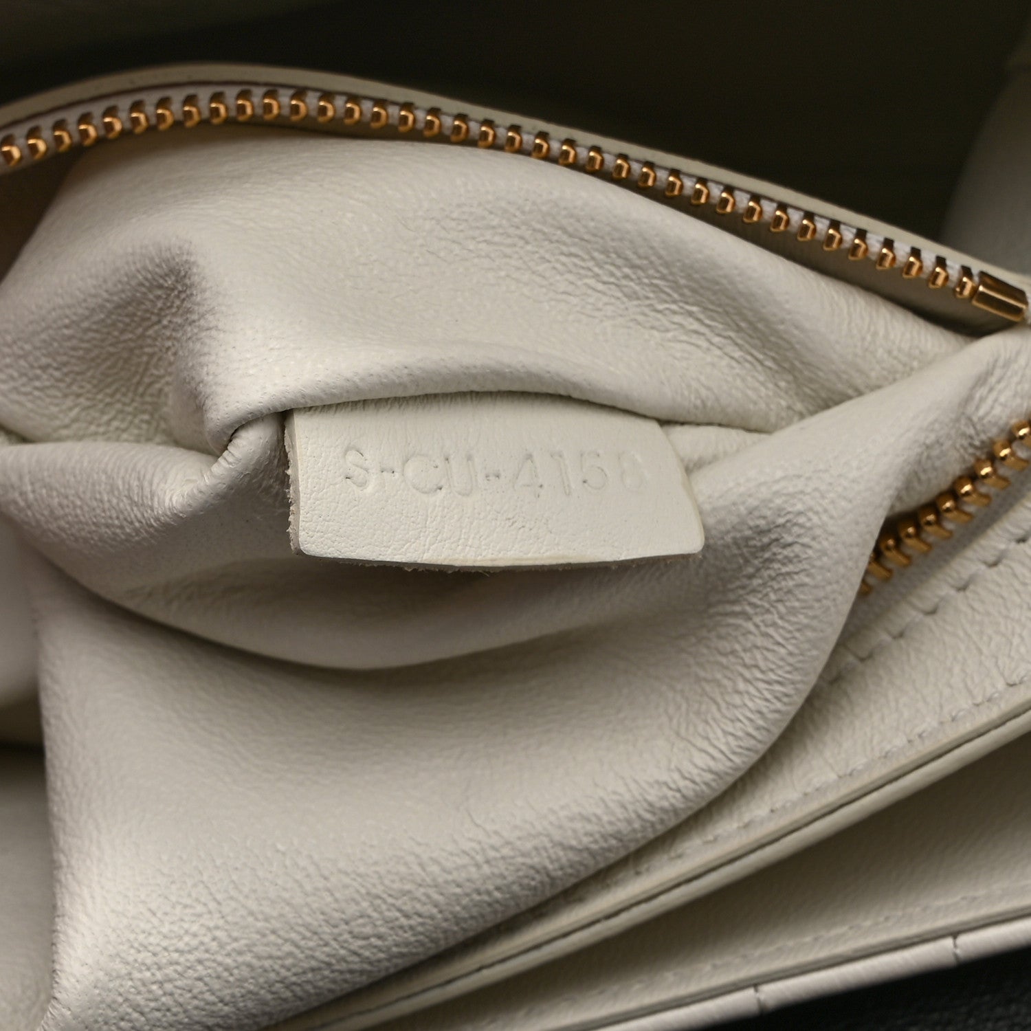 Celine Calfskin Quilted Medium C Bag Black White 8 of 11
