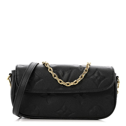 Louis Vuitton Empreinte Monogram Giant Ivy Wallet On Chain Black 1 of 13