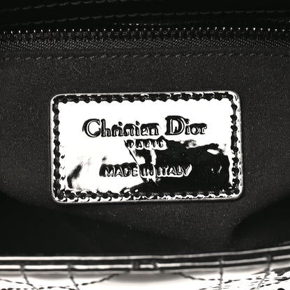 Christian Dior Ultraglossy Patent Cannage Small Lady Dior Black 6 of 10