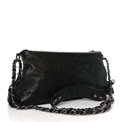 Chanel Glazed Caviar Pocket In The City Shoulder Bag Black 3 of 11