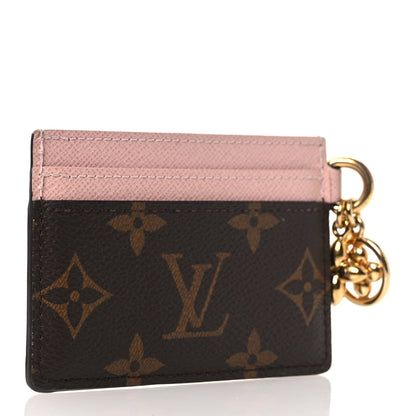 Louis Vuitton Monogram LV Charms Card Holder Rose Ballerine 4 of 8