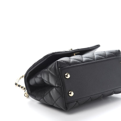 Chanel Caviar Quilted Extra Mini Coco Handle Flap Black 8 of 10