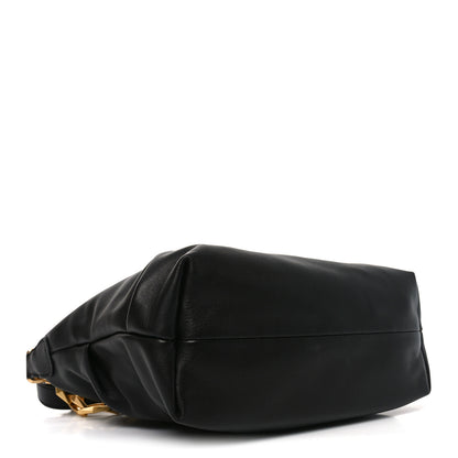 Jimmy Choo Soft Calfskin Small Diamond Hobo Black 4 of 9