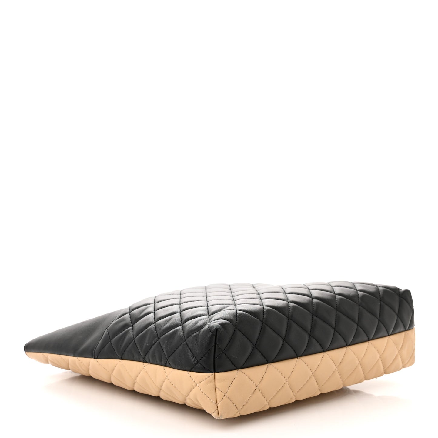 Caviar Quilted Urban Delight Tote Black Beige