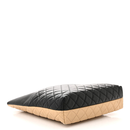 Chanel Caviar Quilted Urban Delight Tote Black Beige 4 of 13