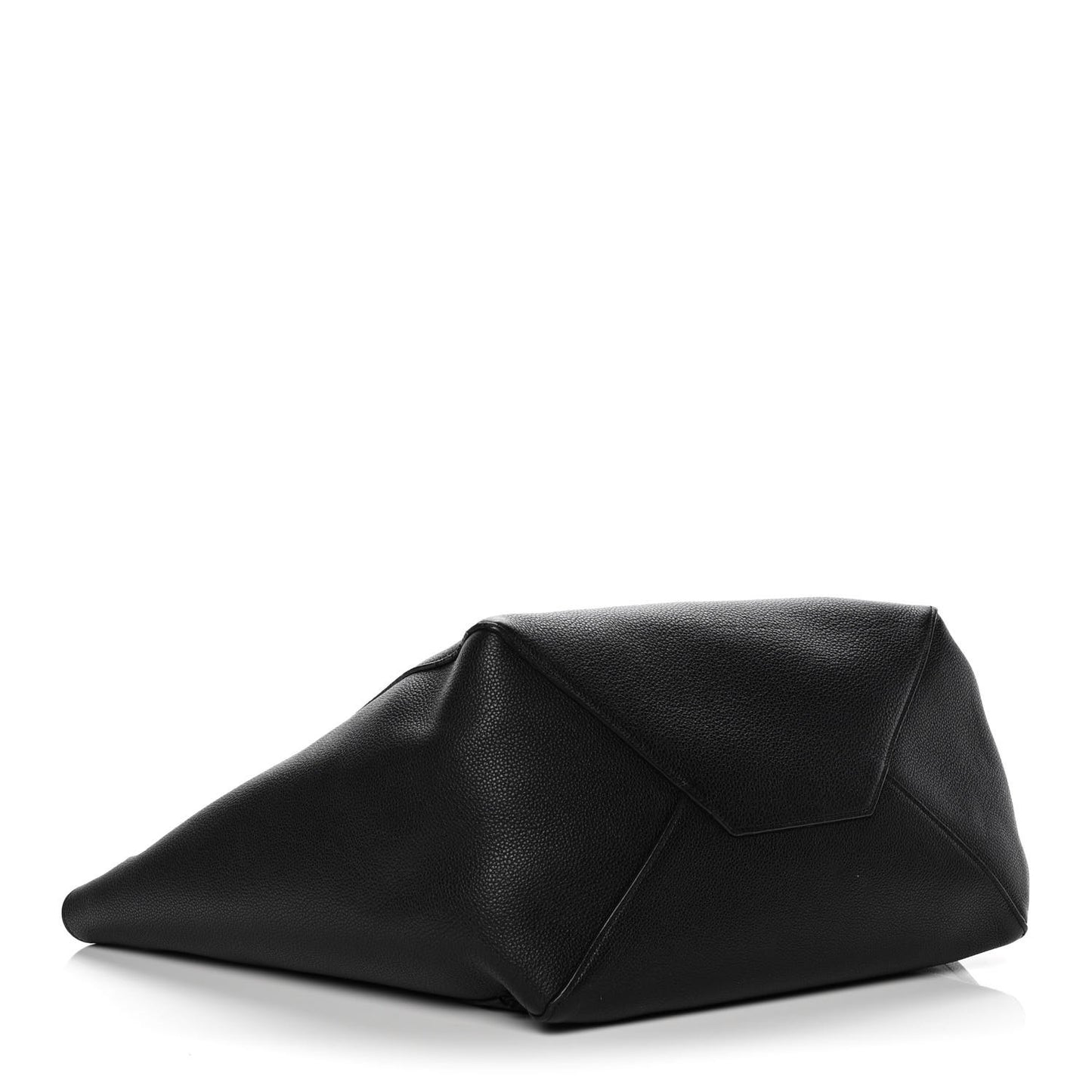 Soft Grained Calfskin Small Belt Cabas Phantom Black
