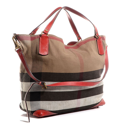 Burberry Canvas Large Mega Check Maidstone Cadmium Red 4 of 11