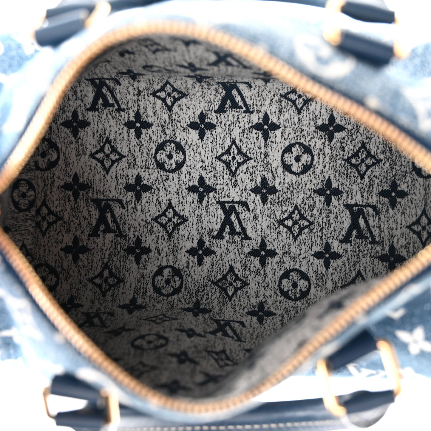 Monogram Jacquard Denim Speedy Bandouliere 25 Bleu