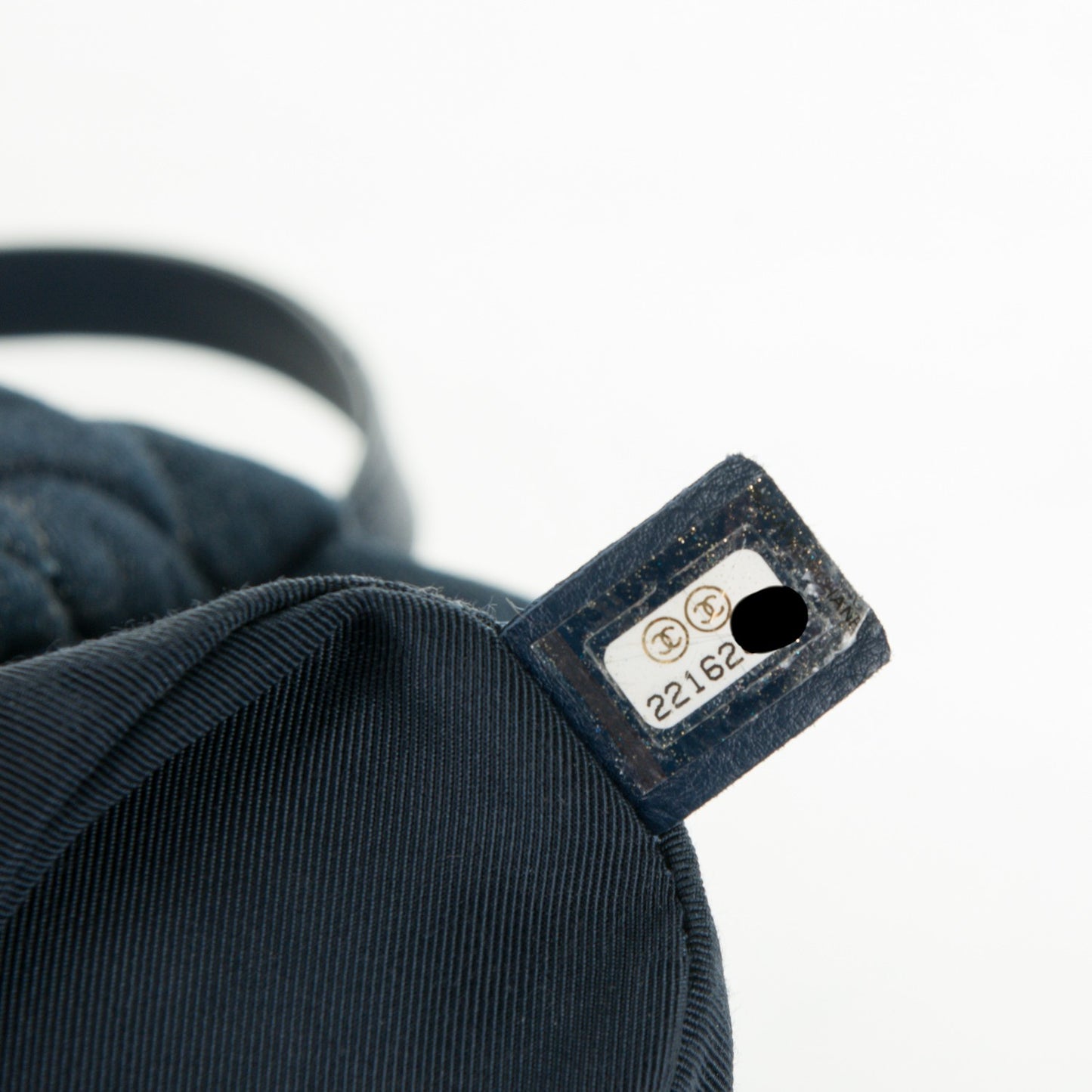 Washed Denim Quilted Small Urban Spirit Backpack Dark Blue