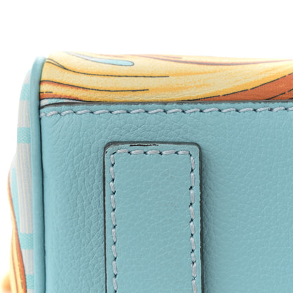 Versace X FENDI Grained Calfskin Fendace La Medusa Medium Top Handle Bag Baby Blue Multicolor 11 of 12