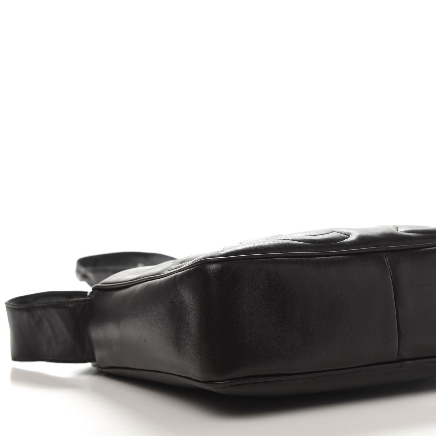 Lambskin CC Tassel Shoulder Bag Black