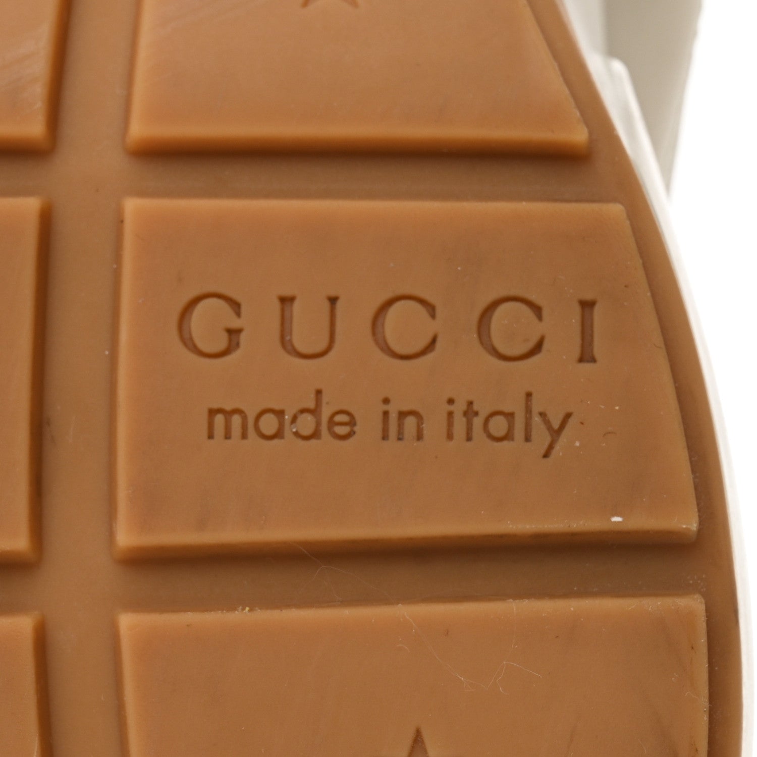 Gucci Calfskin Glitter Game Logo Womens Rhyton Sneakers 38 Mystic White 8 of 8