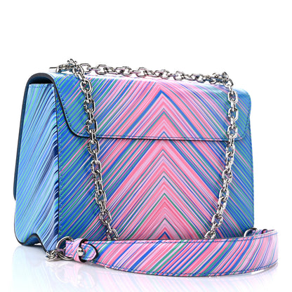 Louis Vuitton Epi Tropical Twist Shoulder Bag MM Blue Rose 4 of 9