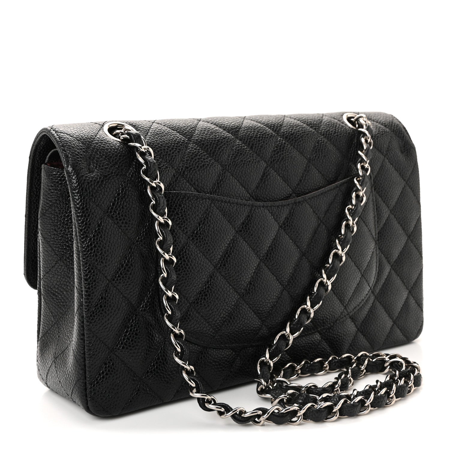 Chanel Caviar Quilted Medium Double Flap Black 2 of 11