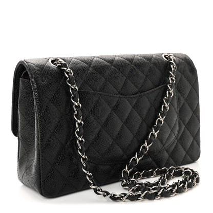 Chanel Caviar Quilted Medium Double Flap Black 2 of 11