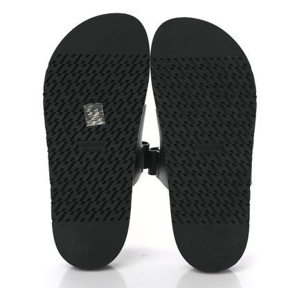 Hermes Calfskin Womens Chypre Sandals 40.5 Black 5 of 8