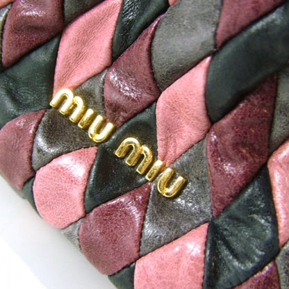 Miu Miu Leather Patchwork Harlequin Pink 7 of 11