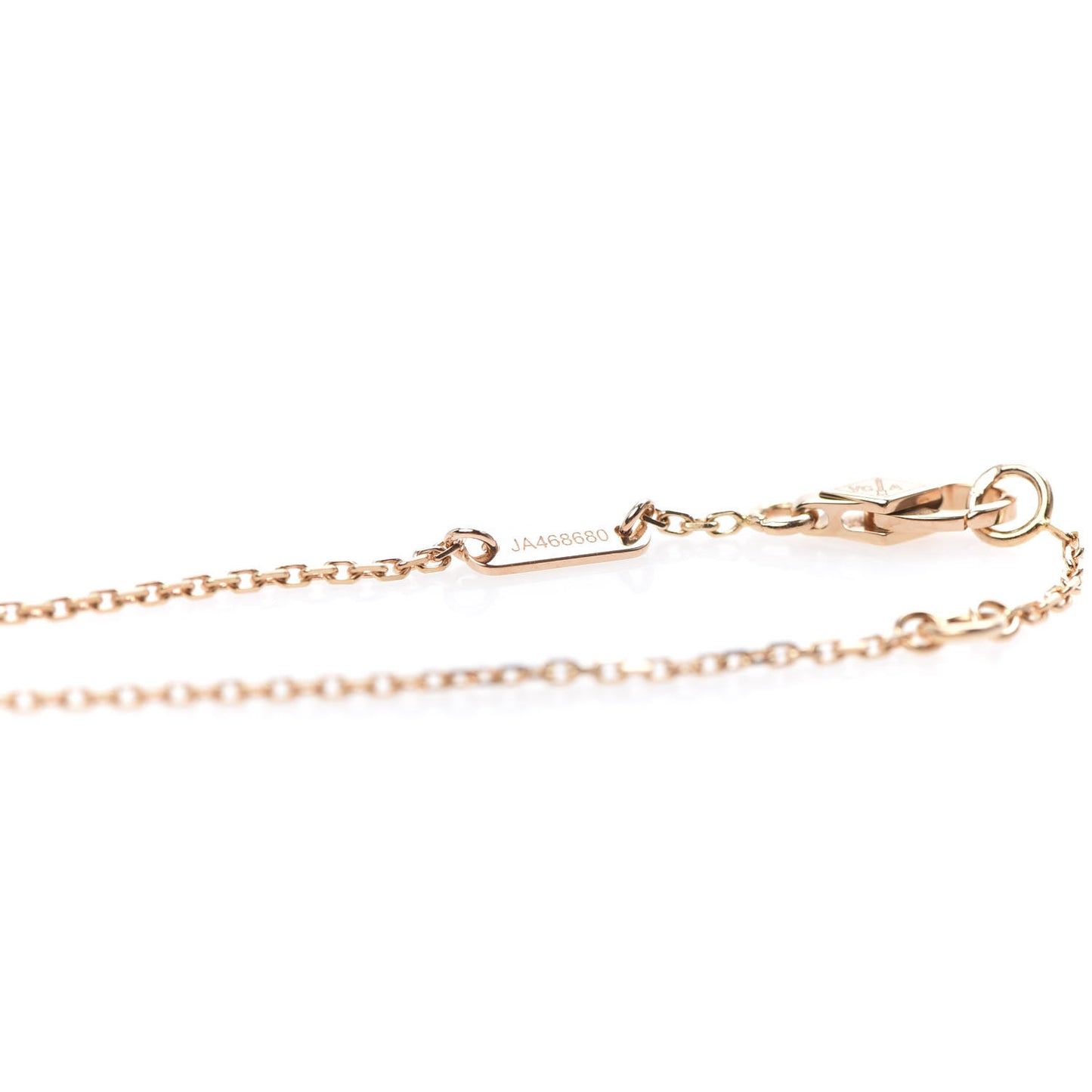 18K Rose Gold Carnelian Sweet Alhambra Heart Bracelet