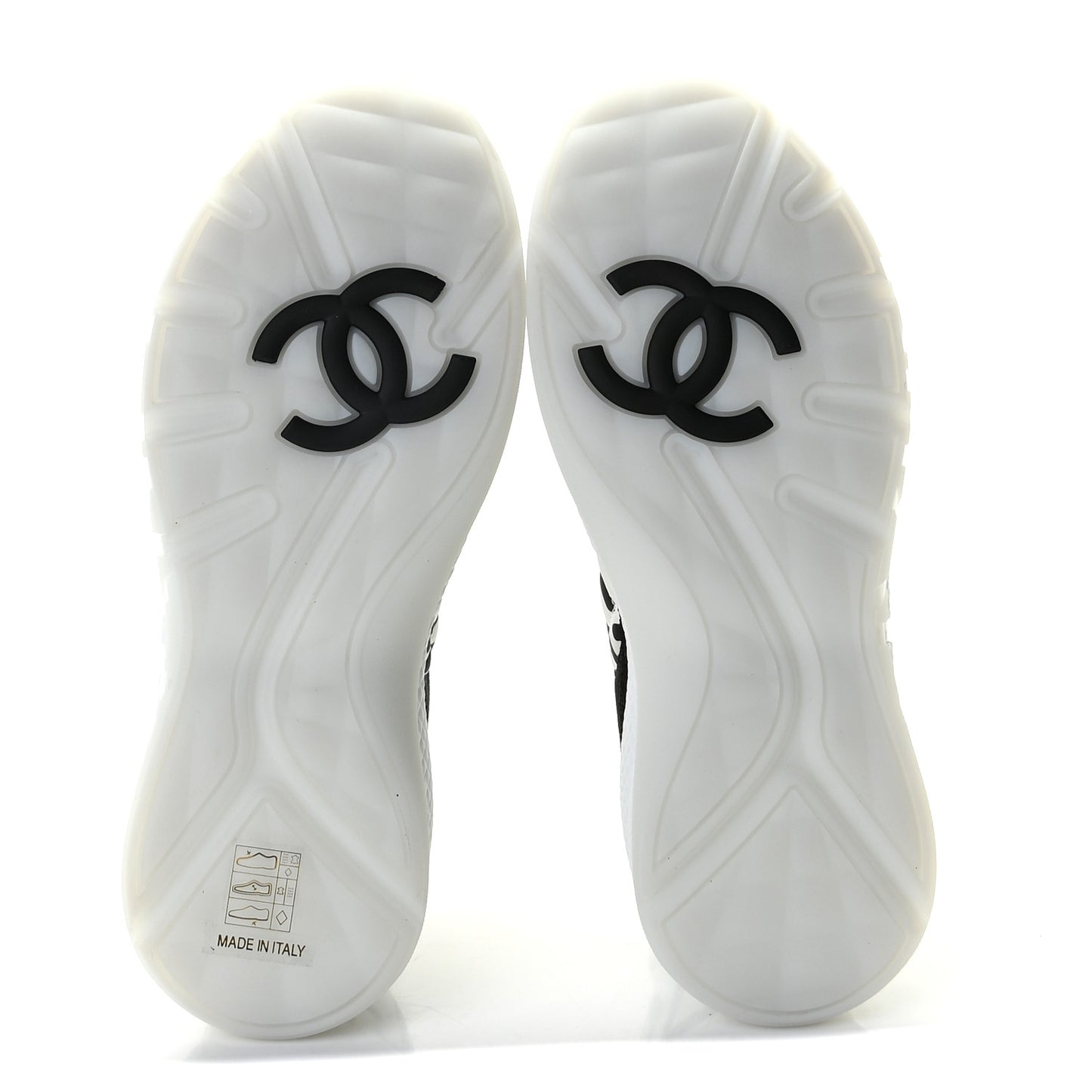 Nylon Suede Calfskin Printed Sneakers 38.5 White Black