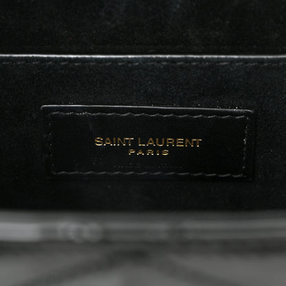 Saint Laurent Patent Matelasse Monogram June Box Bag Black 6 of 10