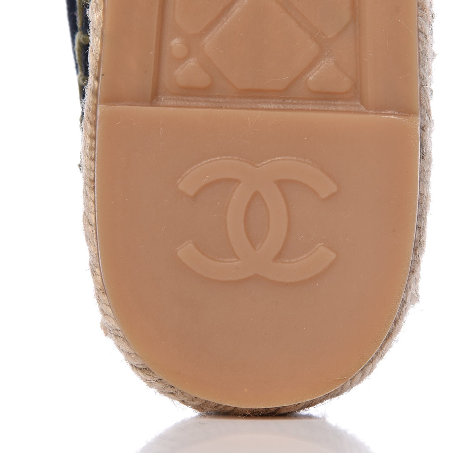 Chanel Fabric Biarritz CC Espadrilles 40 Blue Green 8 of 11
