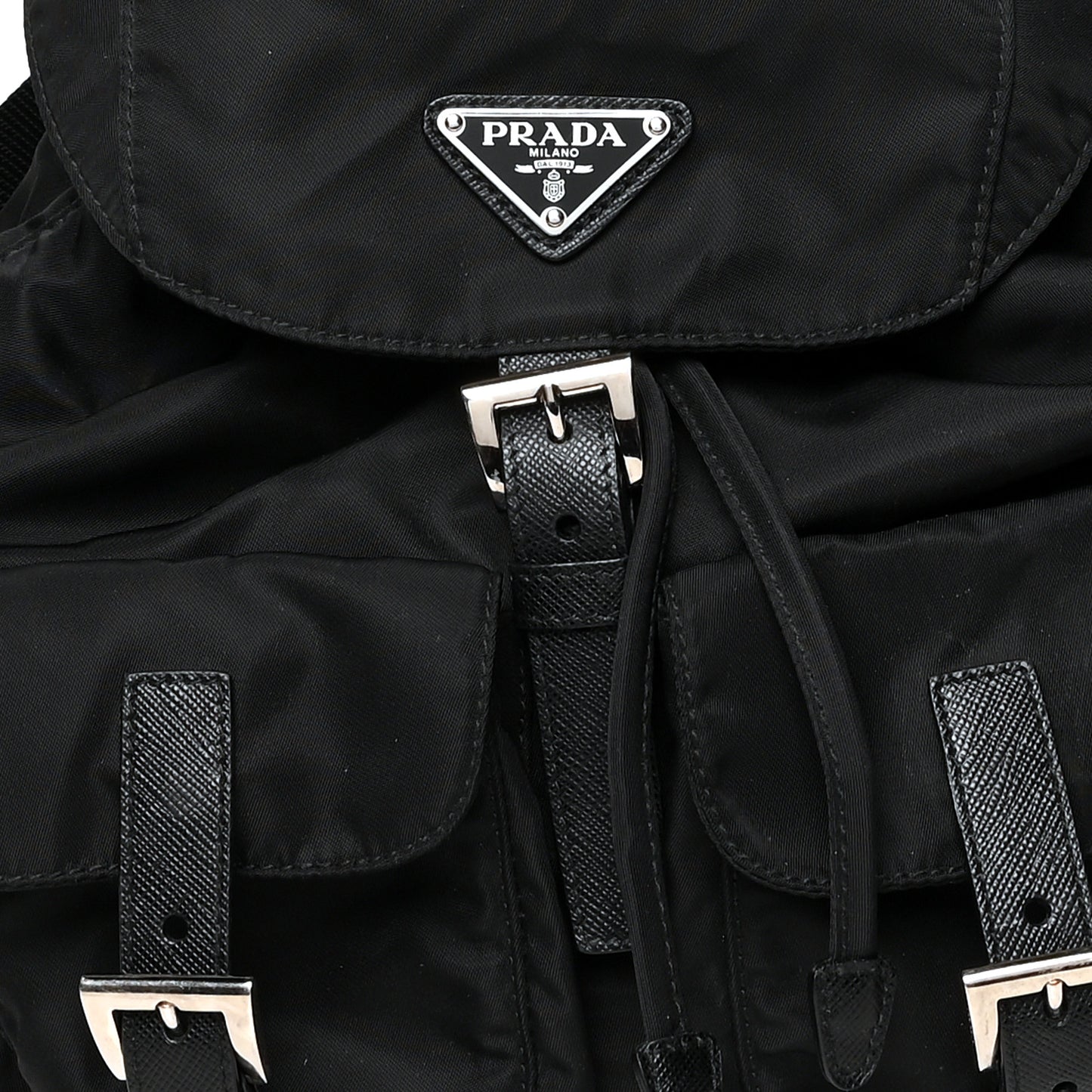 Tessuto Nylon Vela Small Backpack Black