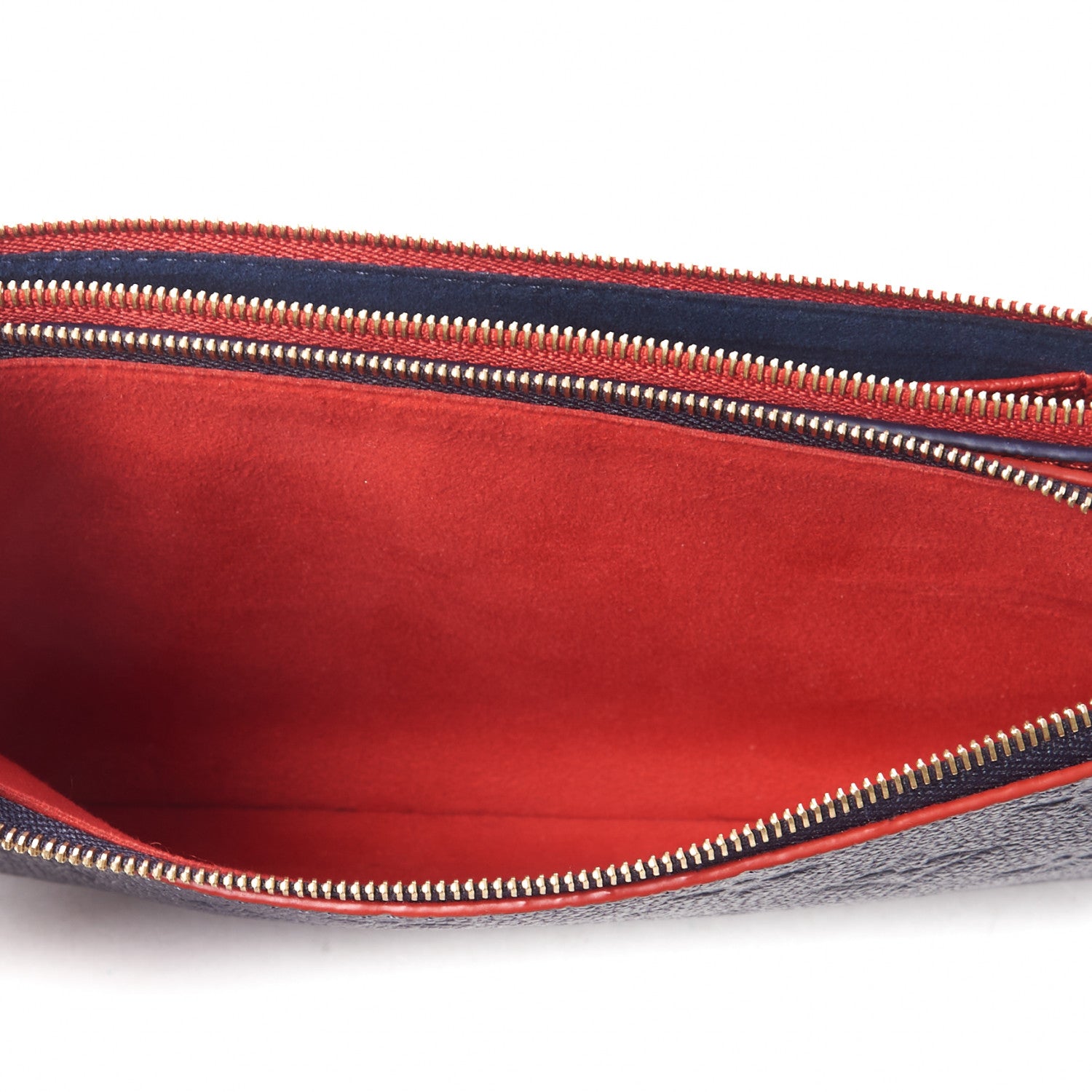 Louis Vuitton Empreinte Double Zip Pochette Marine Rouge 8 of 10