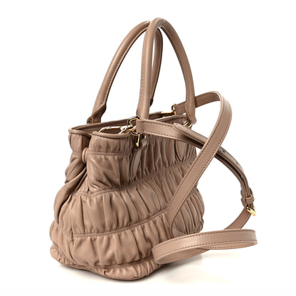 Prada Nappa Gaufre Small Tote Cipria 3 of 11