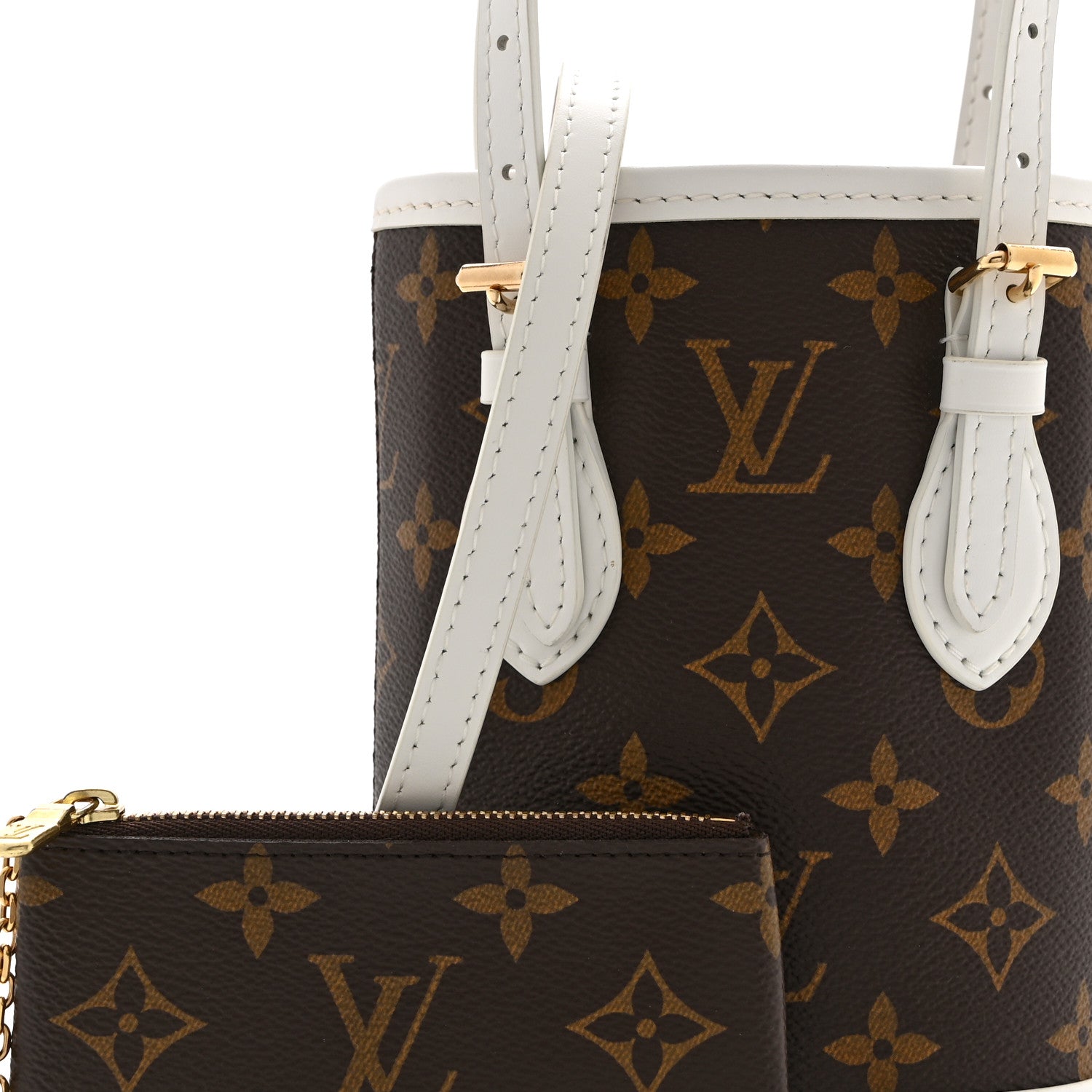 Louis Vuitton Monogram LV Match Nano Bucket Bag White 8 of 10