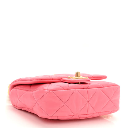 Chanel Lambskin Quilted Mini Funky Town Flap Pink 4 of 10