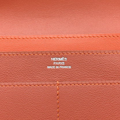 Hermes Swift Dogon Duo Wallet Sanguine Crevette 7 of 8