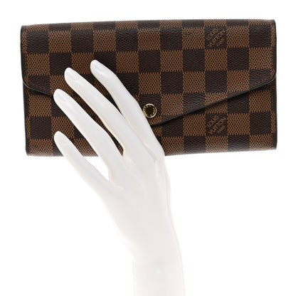 Louis Vuitton Damier Ebene Sarah Wallet NM 2 of 8