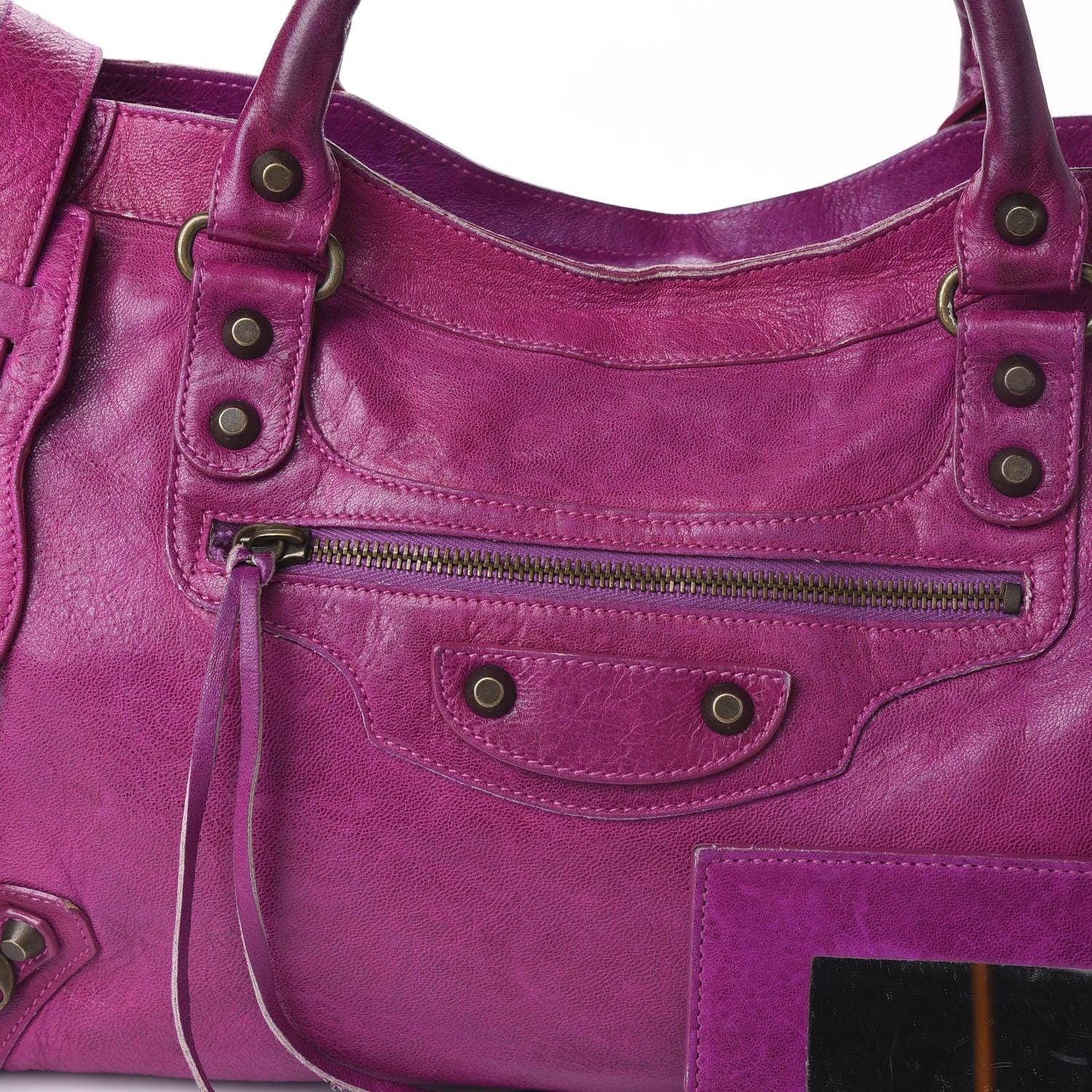 Balenciaga Agneau Classic Hardware City Magenta 9 of 10