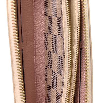 Louis Vuitton Damier Azur Clemence Wallet Rose Ballerine 5 of 7