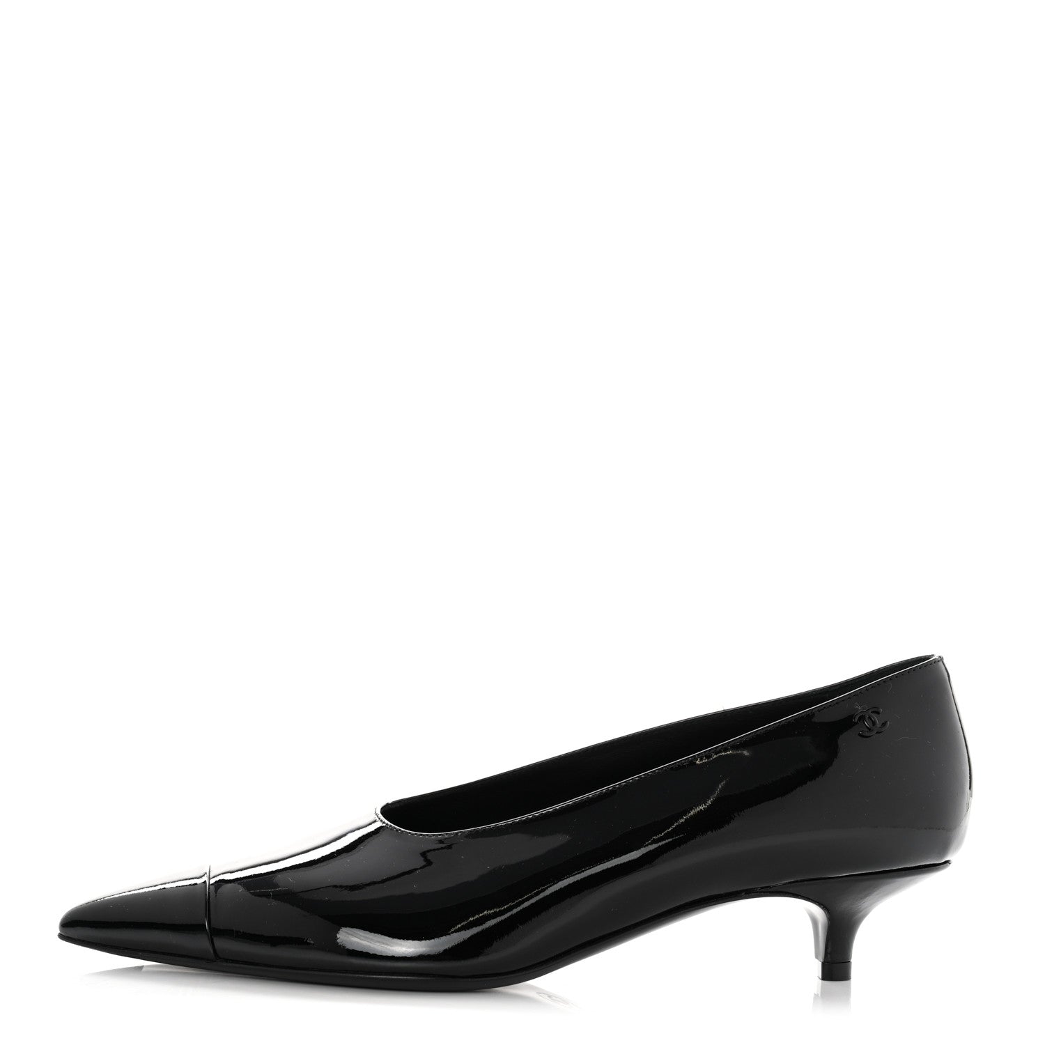 Chanel Patent Pumps 39.5 Black 1 of 9