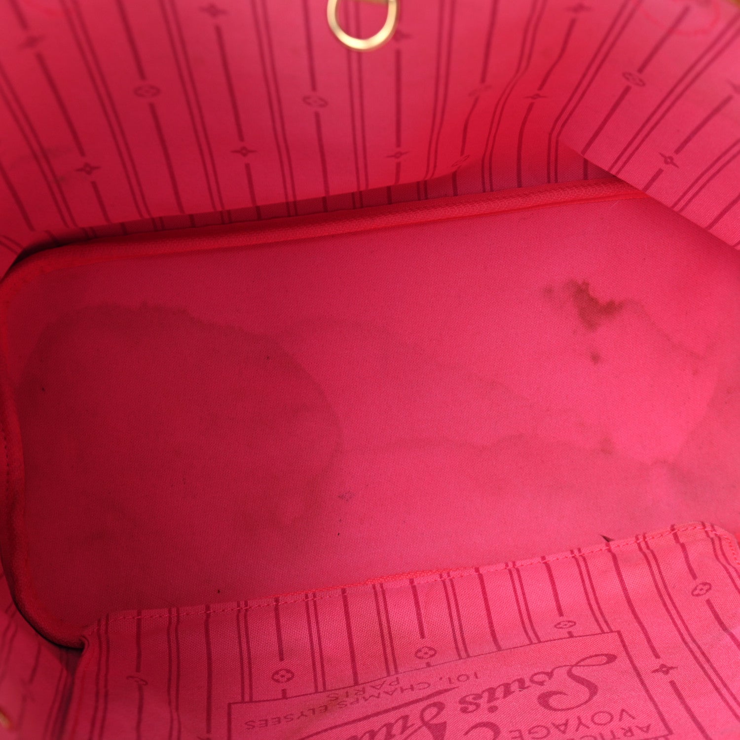 Louis Vuitton Monogram Roses Neverfull MM 9 of 20