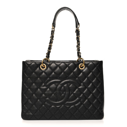 Chanel Caviar Quilted Grand Shopping Tote GST Black 1 of 11