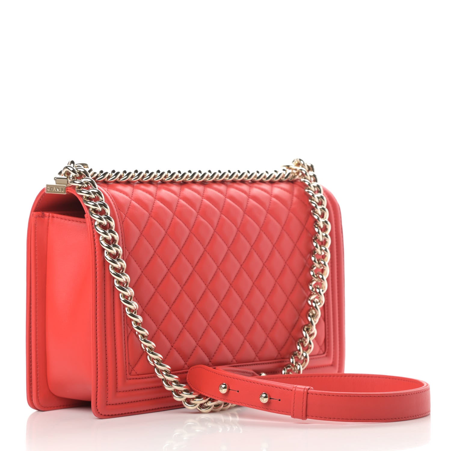 Chanel Calfskin Quilted New Medium Boy Flap Red 3 of 11