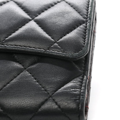 Chanel Lambskin Quilted Large Flap Wallet Black 18 of 20