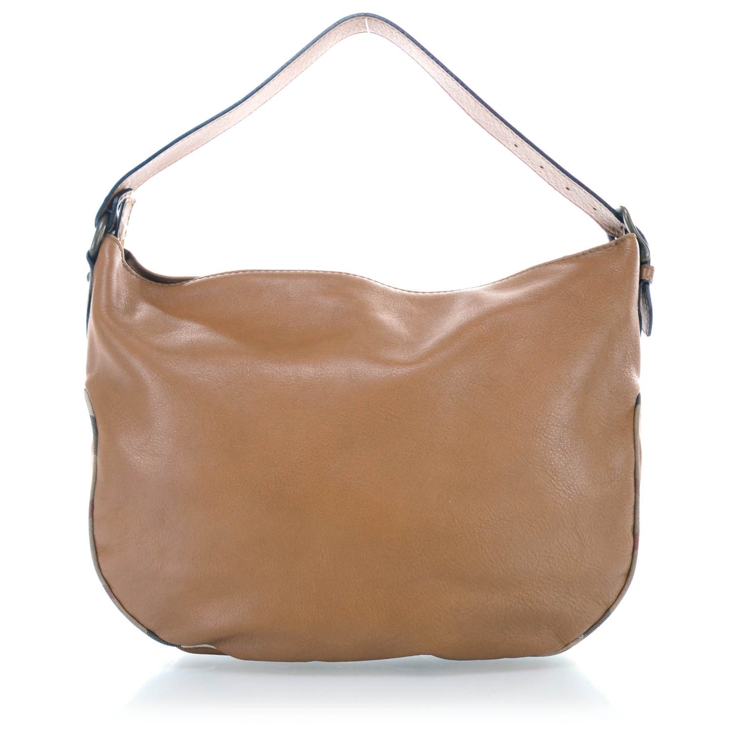 Leather Nova Check Trim Hobo