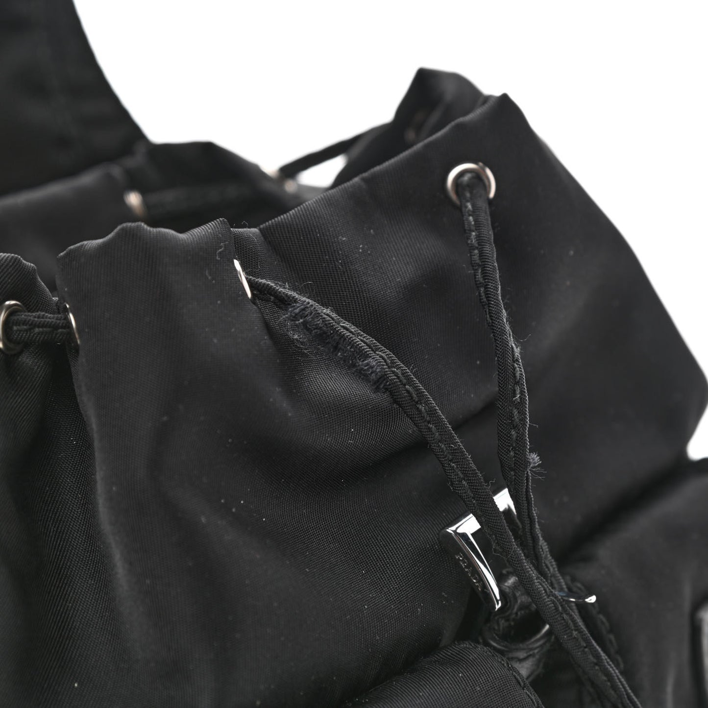 Nylon Vela Mini Crossbody Backpack Black